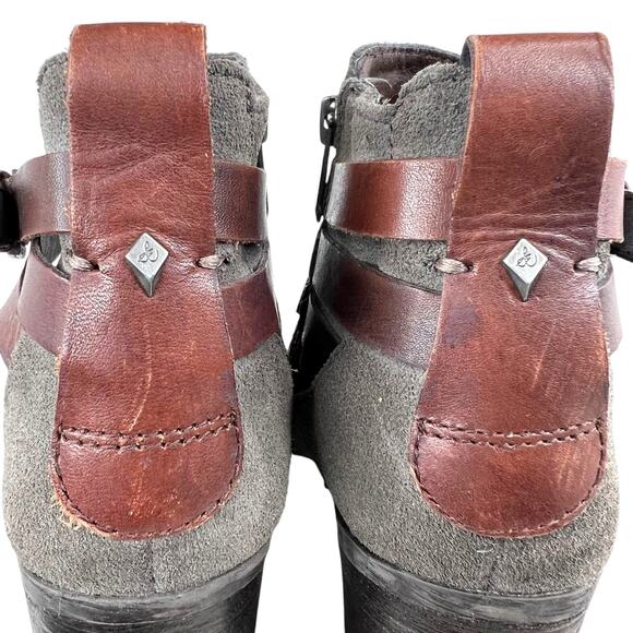 SAM EDELMAN the Hannah Lug Sole Booties in Gray Women's Size 7 - Picture 9 of 15